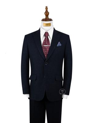 Bộ Suit Xanh Gân Vengoc Classic Fit TGS361